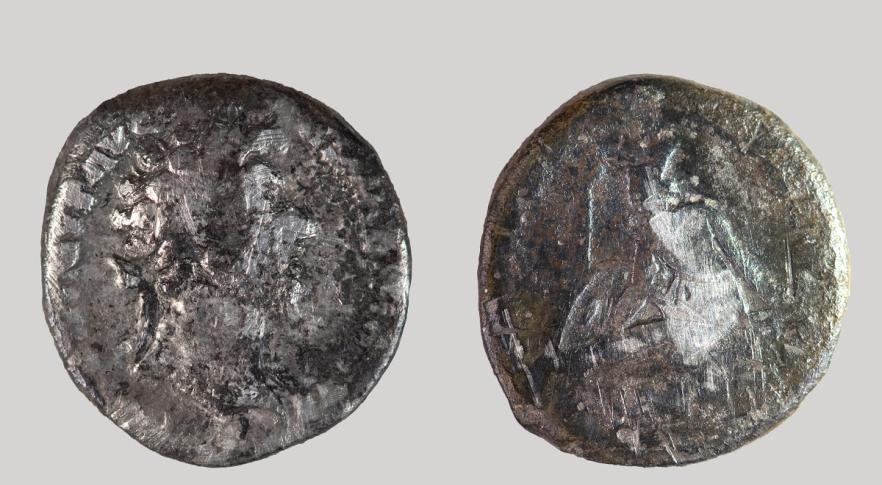 Moeda de prata do Império Romano