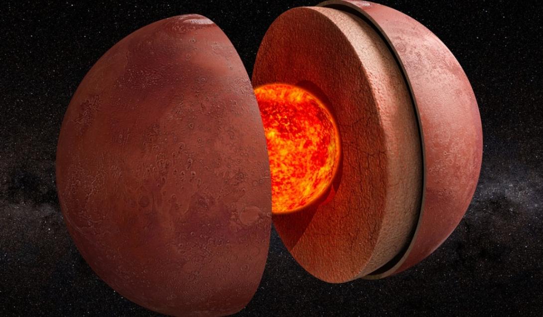 Cientistas descobrem um oceano de magma sob a crosta de Marte-0