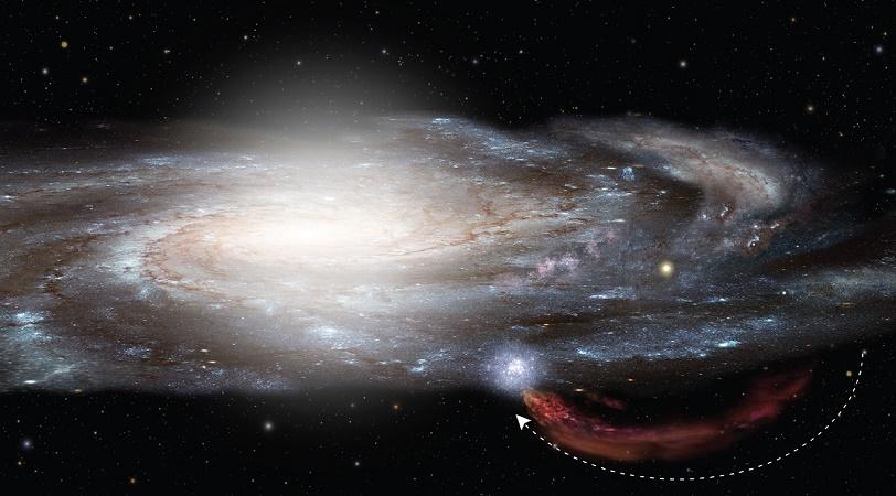 Uma nebulosa de hidrogênio gigante se chocará contra a Via Láctea-0
