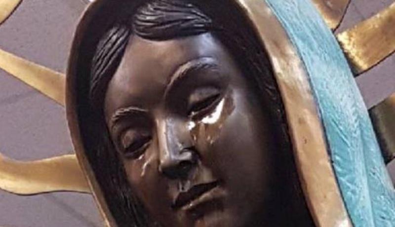 Imagem da Virgem Maria “chora” azeite de oliva nos Estados Unidos-0