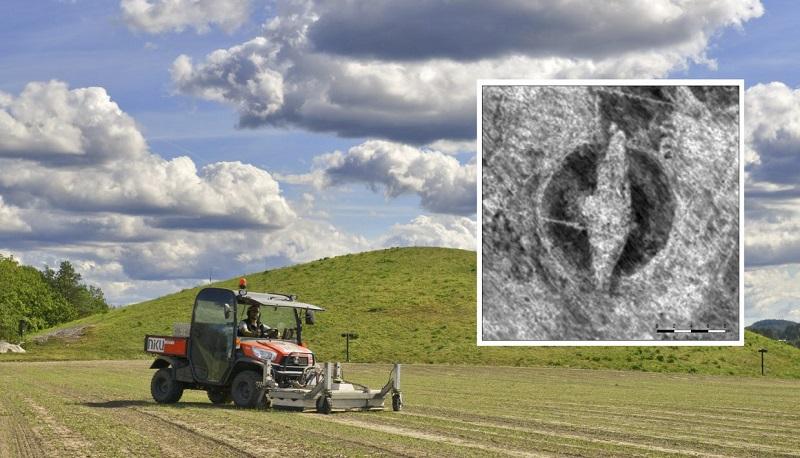 Barco viking é encontrado enterrado em fazenda na Noruega-0