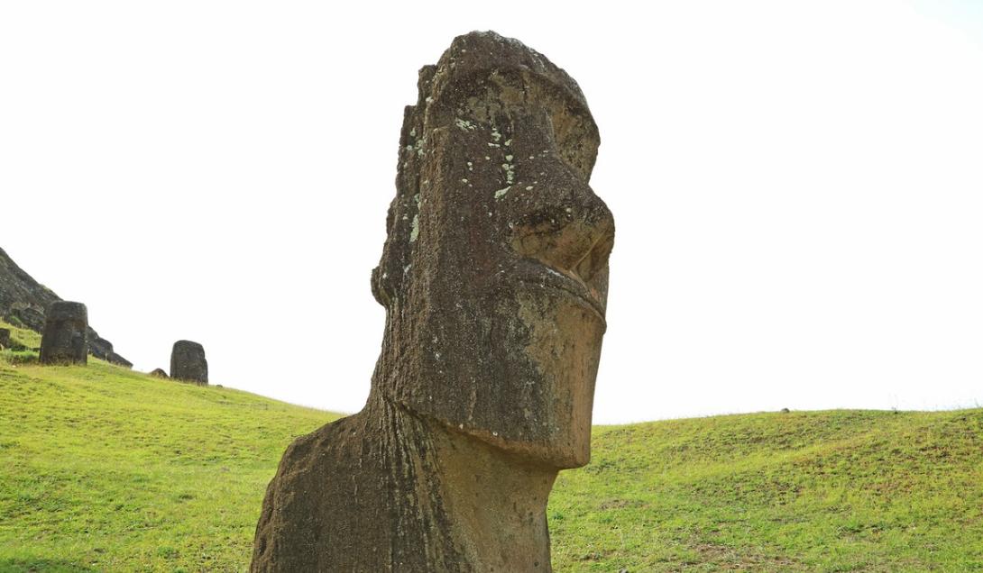 Novo moai misterioso é encontrado na Ilha de Páscoa-0