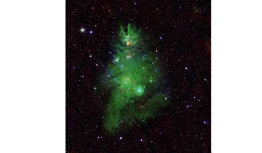 NASA divulga imagem de "árvore de natal cósmica" descoberta no espaço-0