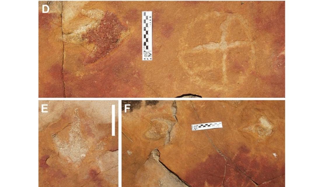 Arte rupestre pode ter relação com pegadas de dinossauros na Paraíba-0